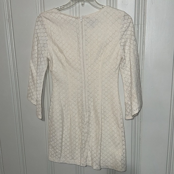 A. Byer Cream Boho Style Short Dress - Size 7 - Picture 5 of 6